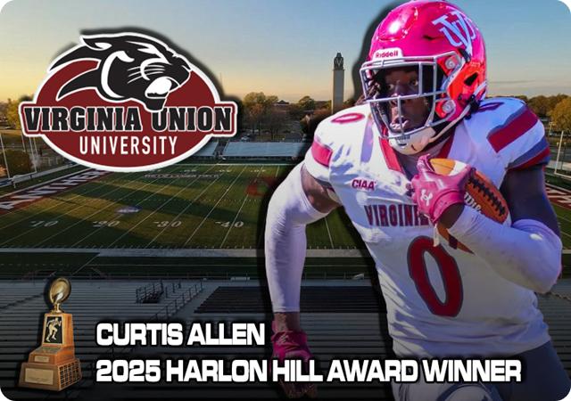 Virginia Union's Curtis Allen Wins Harlon Hill Award