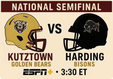 Kutztown Hosts Harding in Semifinals