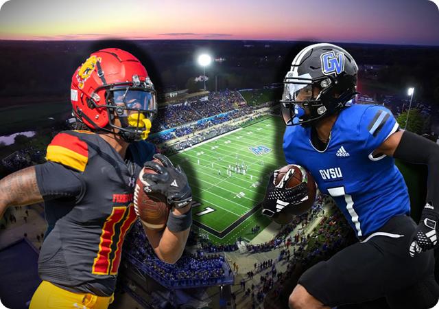 No. 1 Ferris State Faces No. 13 Grand Valley in Anchor-Bone Classic