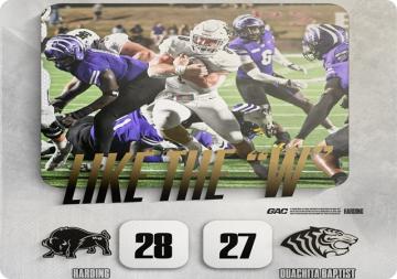No. 2 Harding Wins Thriller at Ouachita
