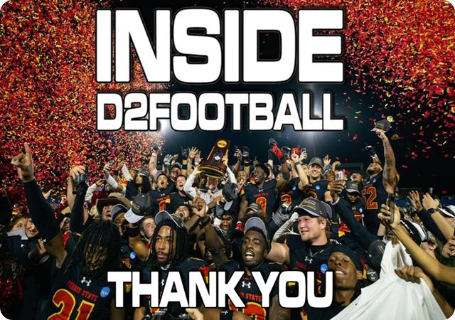 Thank You From the D2Football.com Team