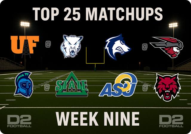 Top 25 Matchups Highlight Week Nine Schedule