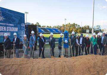 West Florida Breaks Ground on Darrell Gooden Stadium