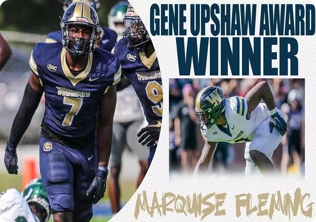 Wingate's Marquise Fleming Wins Upshaw Award